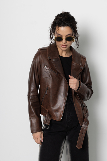 Куртка кожаная