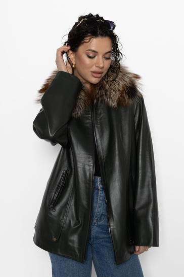 Куртка кожаная