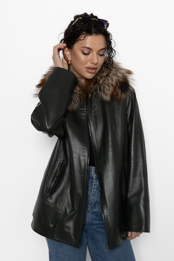 Куртка кожаная